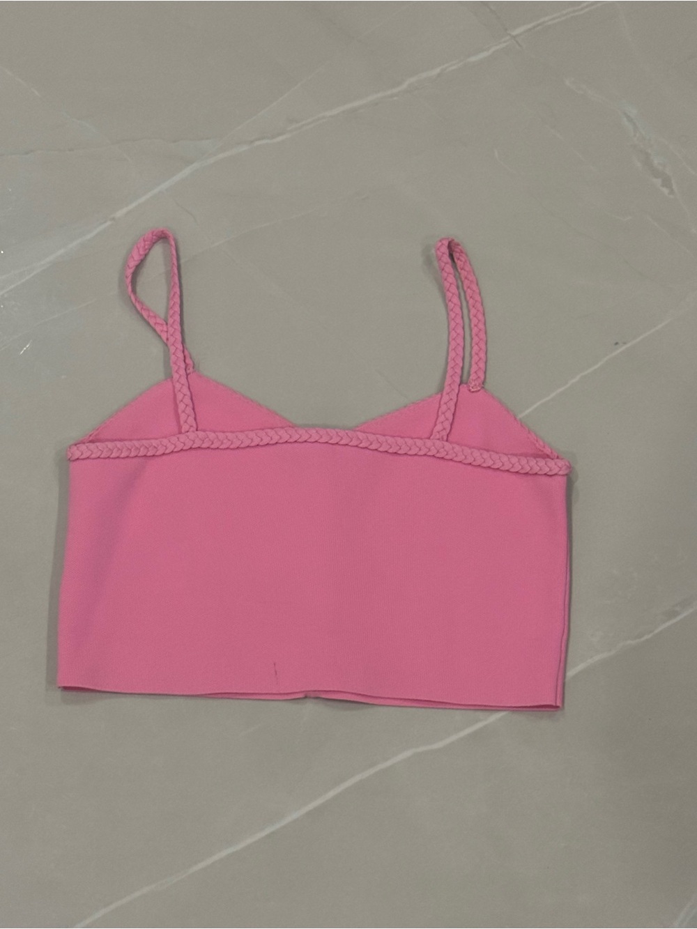 Maje Barbie Pink Braided Trim Crop Top & Skirt Set - Picture 9 of 11